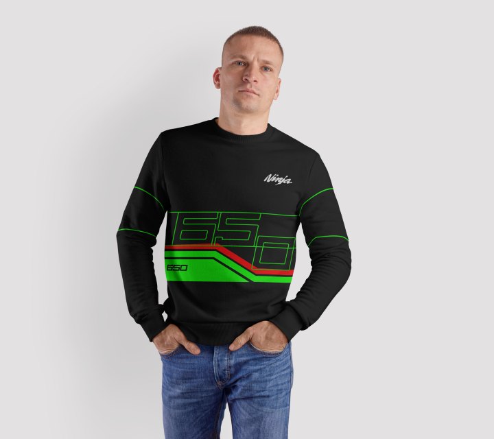 Sudadera de moto personalizada Kawasaki 650
