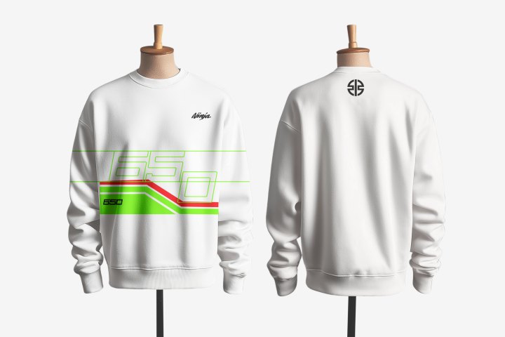 Sudadera de moto personalizada Kawasaki 650
